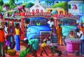 Marché d’Afriqueine paysage urbain